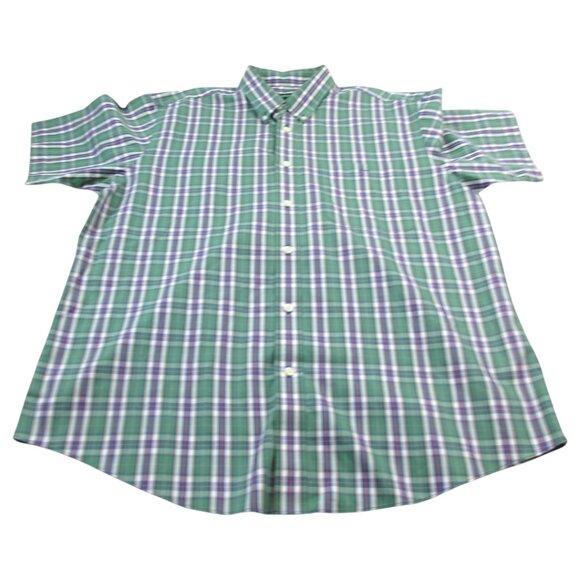 Orvis Shirt Mens XL Multi Plaid Classic Fit Short Sleeve Collared Button Down - Picture 1 of 8